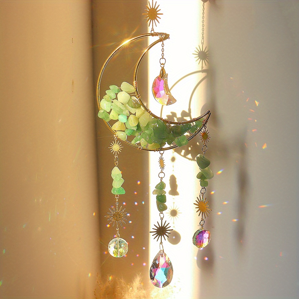 Crystal Moon Star Suncatcher