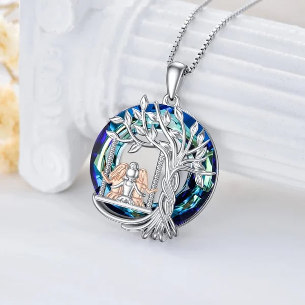 Last Day 49% OFF--🎁925 Sterling Silver Tree of Life Sisters Necklace