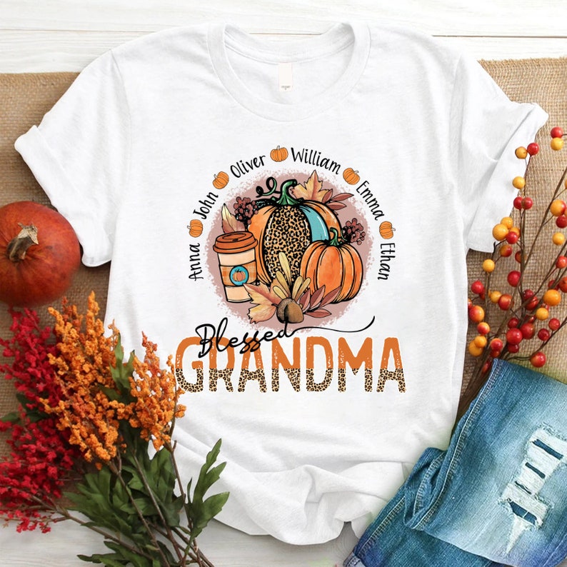 Personalized Blessed Grandma Shirt