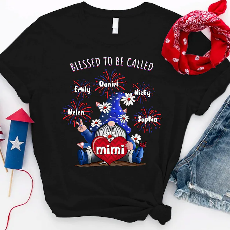 Personalized Gnomes Grandma Shirt,