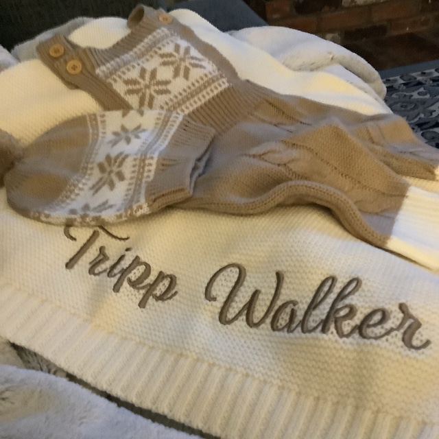 Personalized Embroidered Blanket for Kid Unique Gift | KKKid91