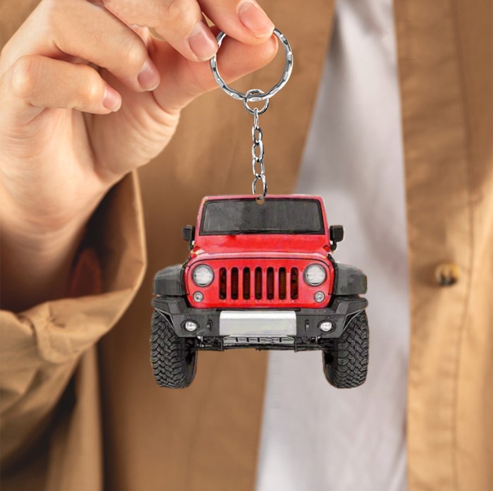 Jeep Personalized Acrylic Keychain