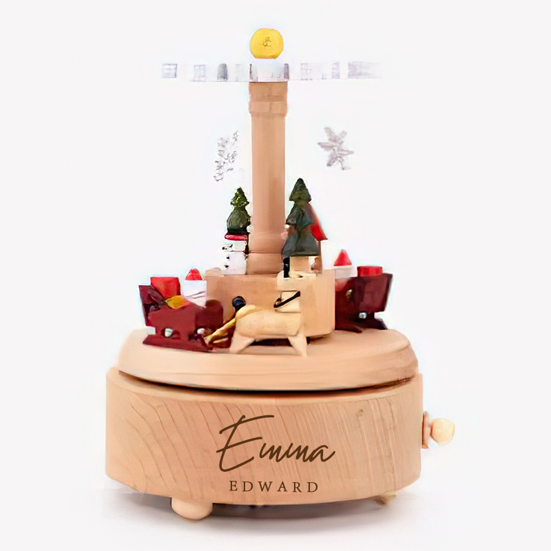 Personalized Wooden Heirloom Music Box 
