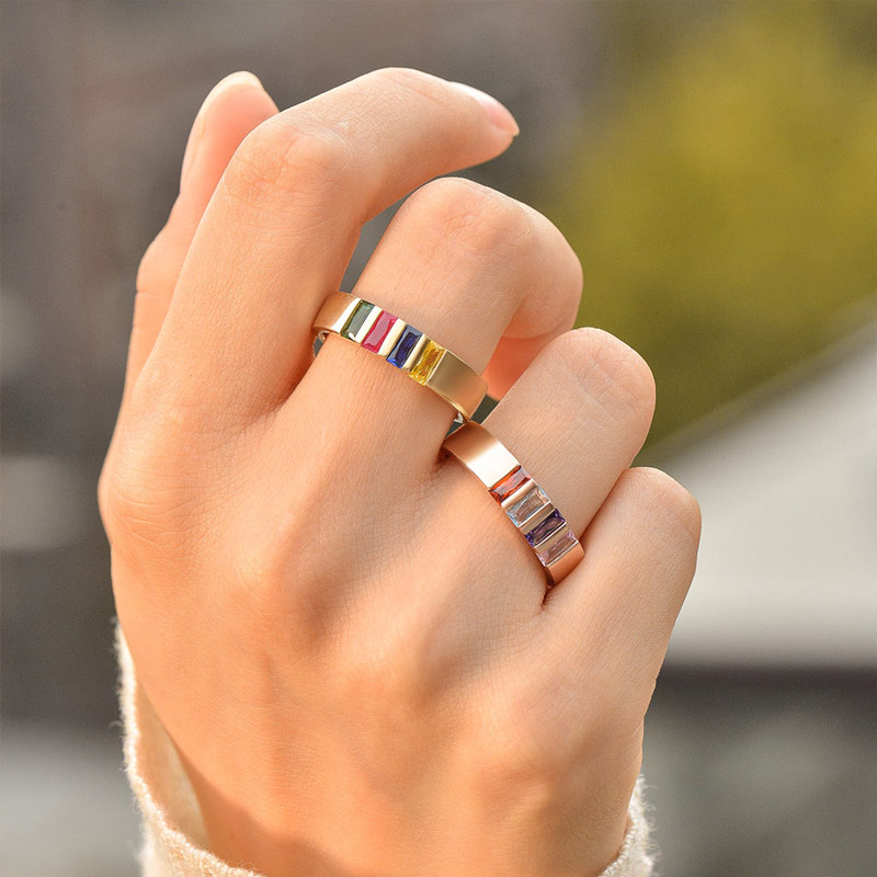 Birthstone Family Elegant Ring