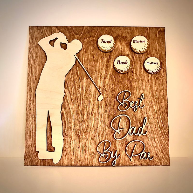 Personalized golf plaque