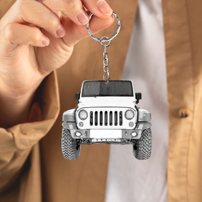 Jeep Personalized Acrylic Keychain