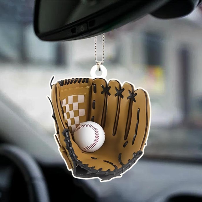 Baseball Personalized Flat Acrylic Ornament