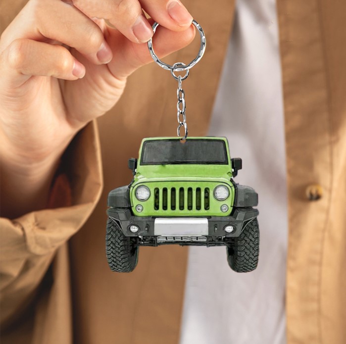 Jeep Personalized Acrylic Keychain