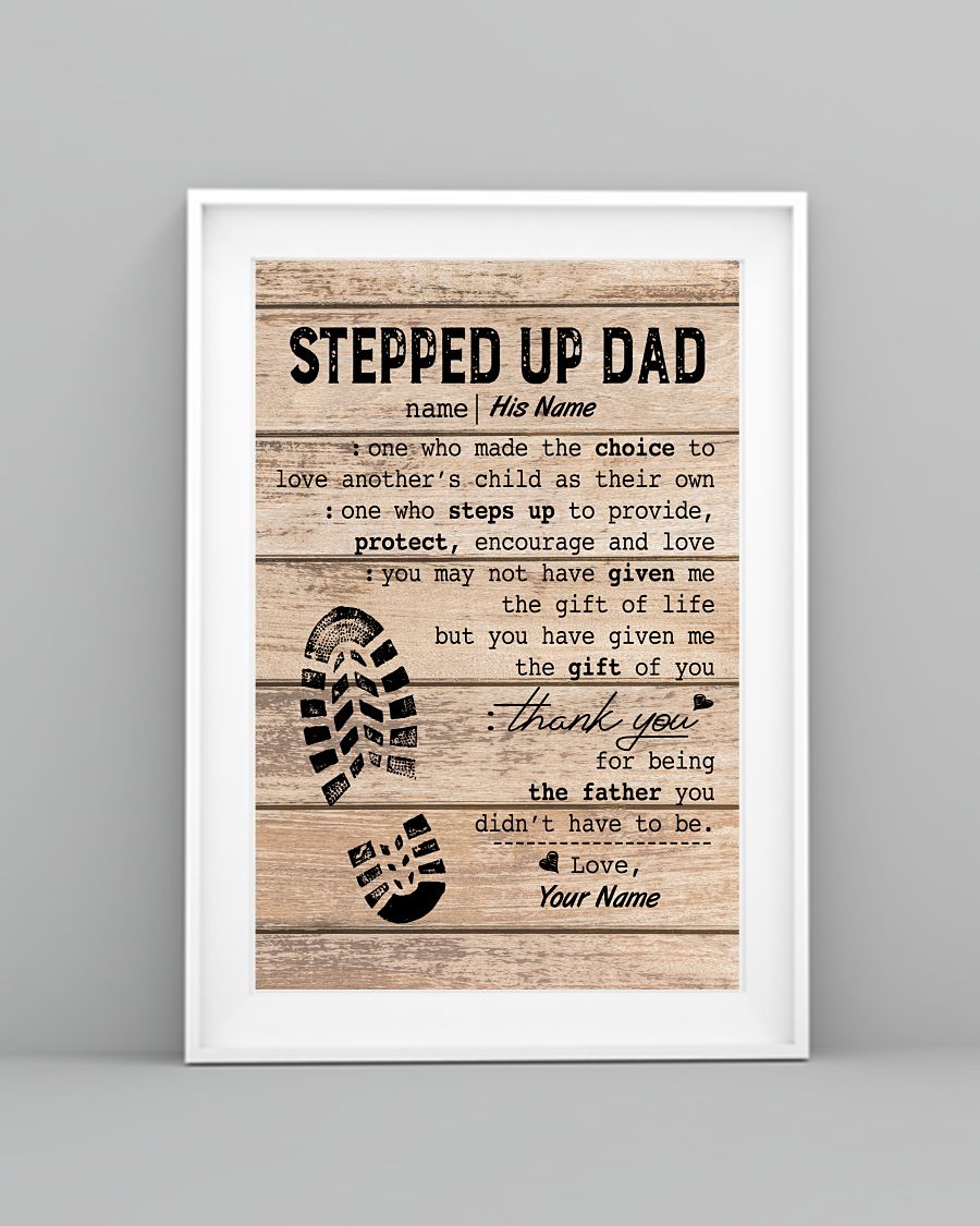 Stepped Up Dad Personalized