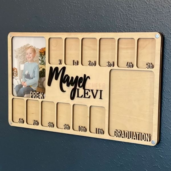 Pre K to Graduation School Picture Frame | Grade School Photo Frame