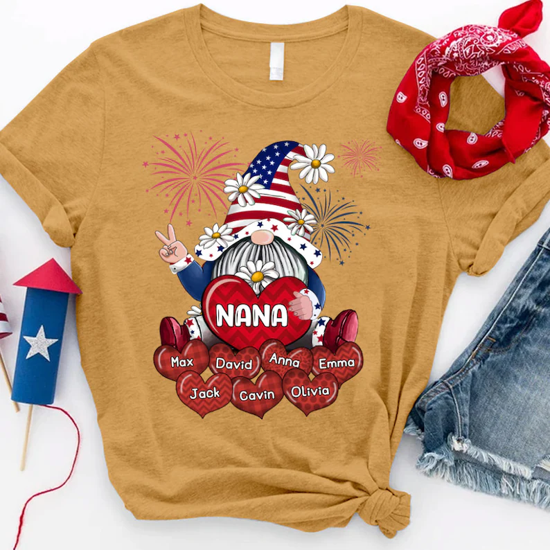 Personalized Gnomes Grandma Shirt