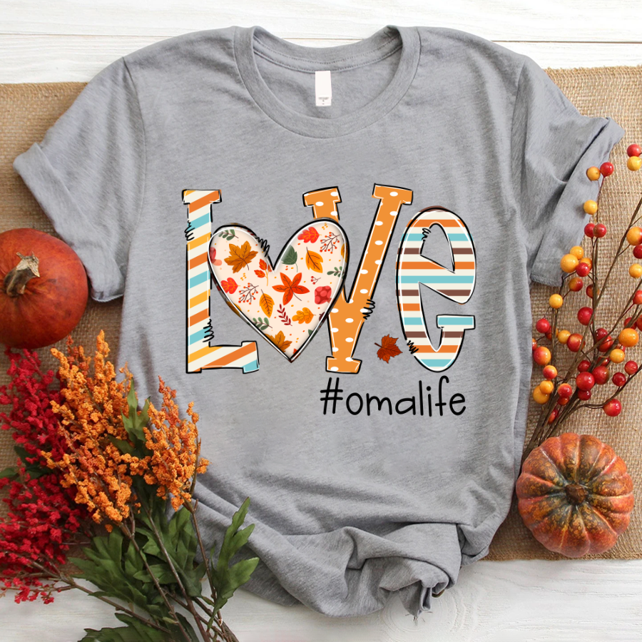 Autumn love oma life 2022 T-Shirt