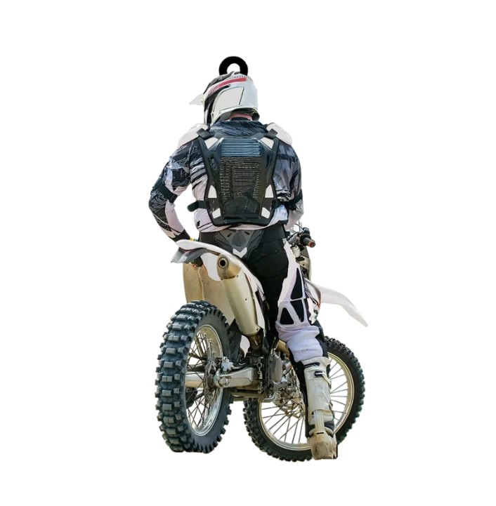 Personalized Motocross Racer Acrylic Keychain