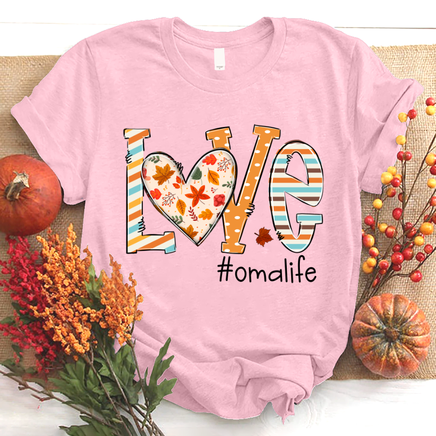 Autumn love oma life 2022 T-Shirt