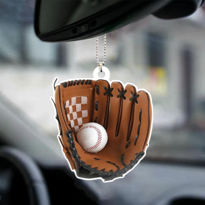 Baseball Personalized Flat Acrylic Ornament