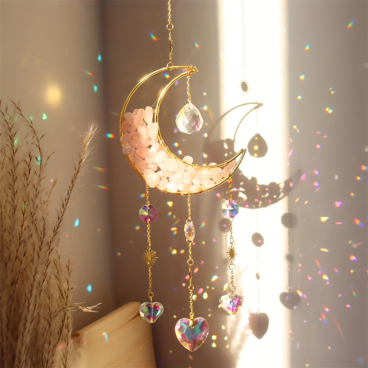 Crystal Moon Star Suncatcher