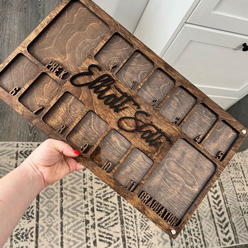 Pre K to Graduation School Picture Frame | Grade School Photo Frame