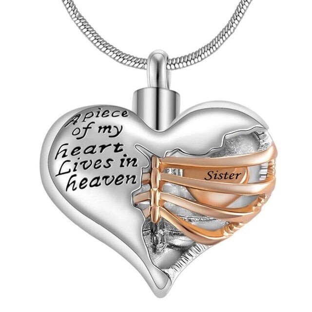 ❤️Last Day Special Sale 70% OFF - A piece of my heart lives in heaven Necklace