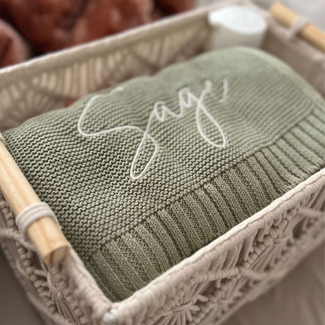 Personalized Embroidered Blanket for Kid Unique Gift | KKKid91