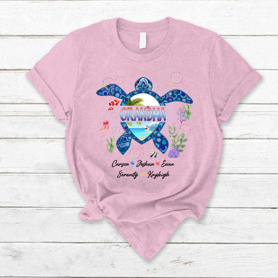 Grandma And Grandkid's Turtle Shirt