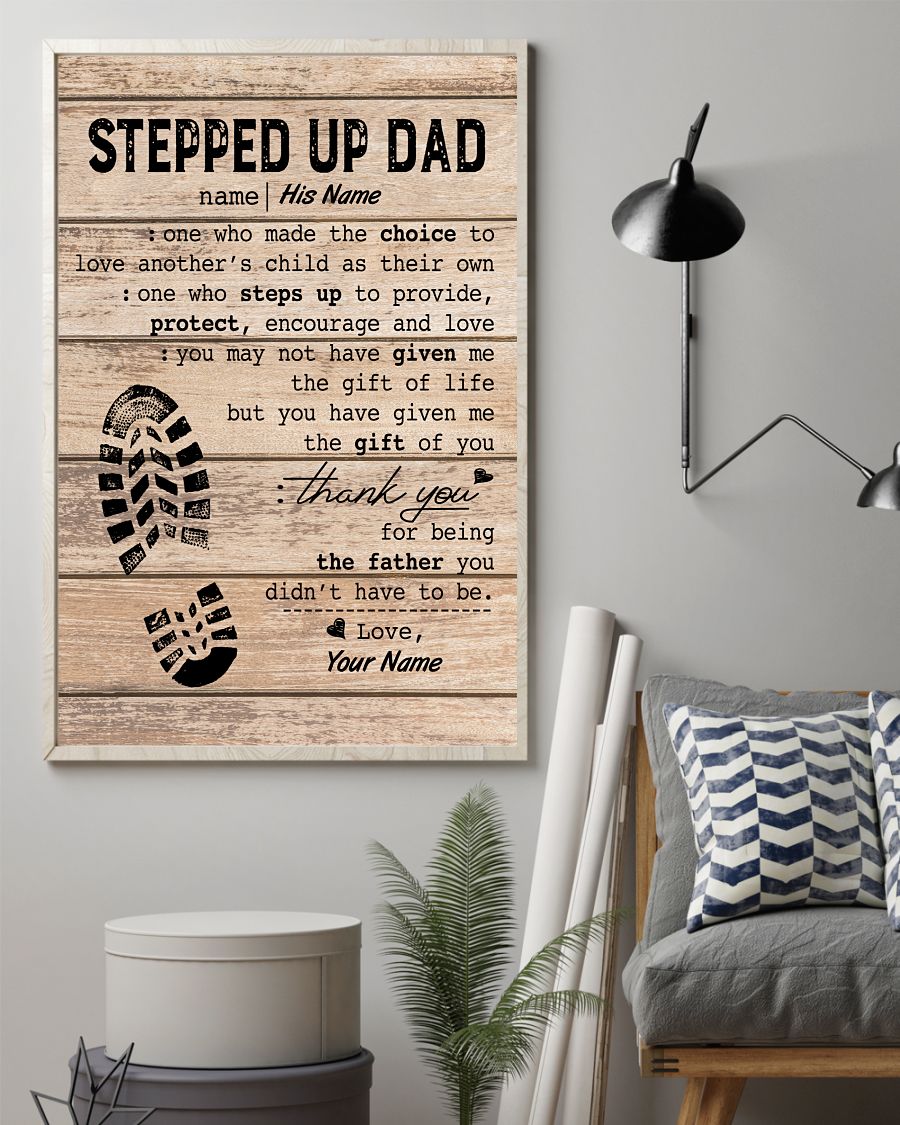 Stepped Up Dad Personalized