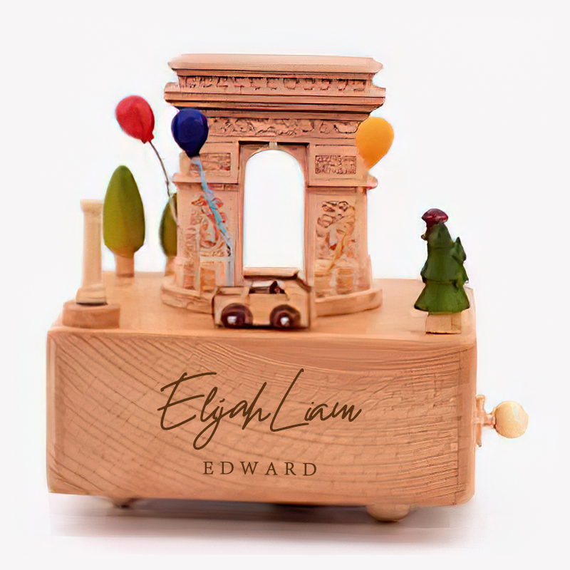 Personalized Wooden Heirloom Music Box 