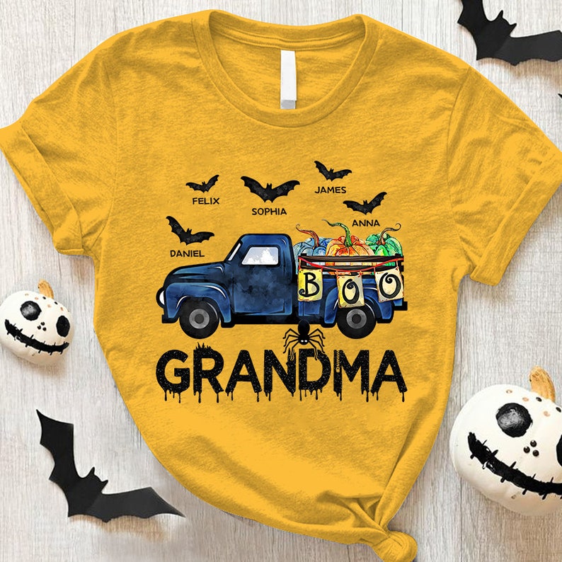 Personalized Grandma Car Halloween Shirt