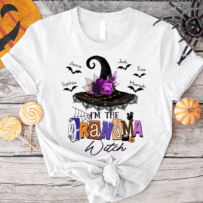Personalized Grandma Witch T-Shirt