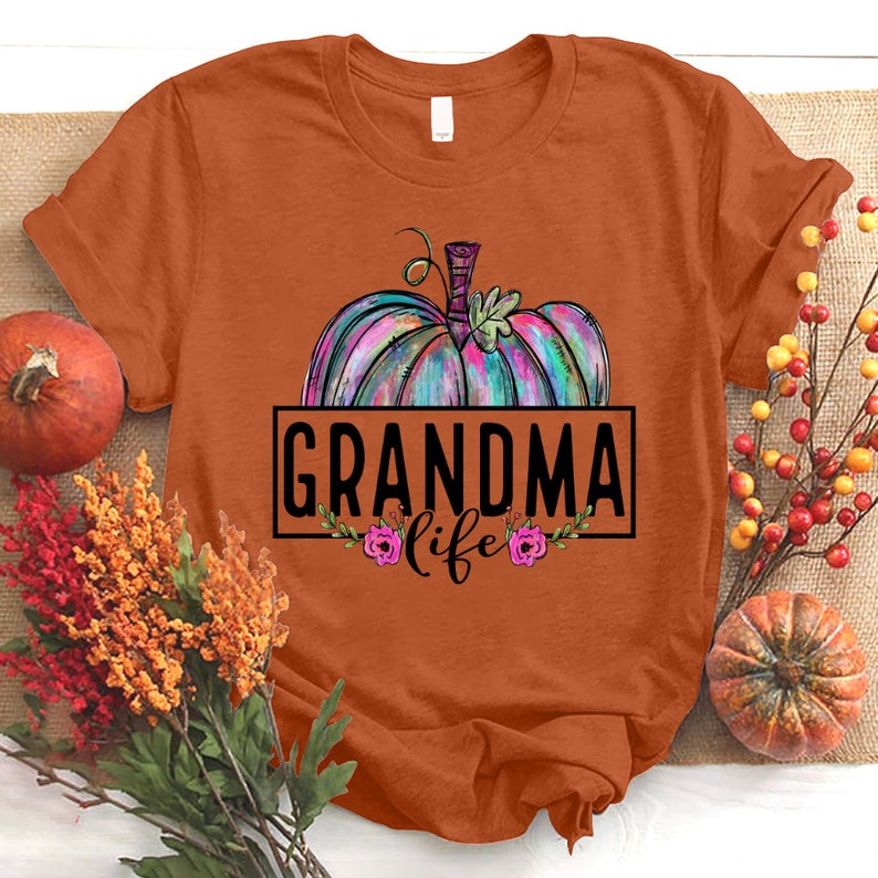 Personalized Pumpkin Grandma Life Shirt