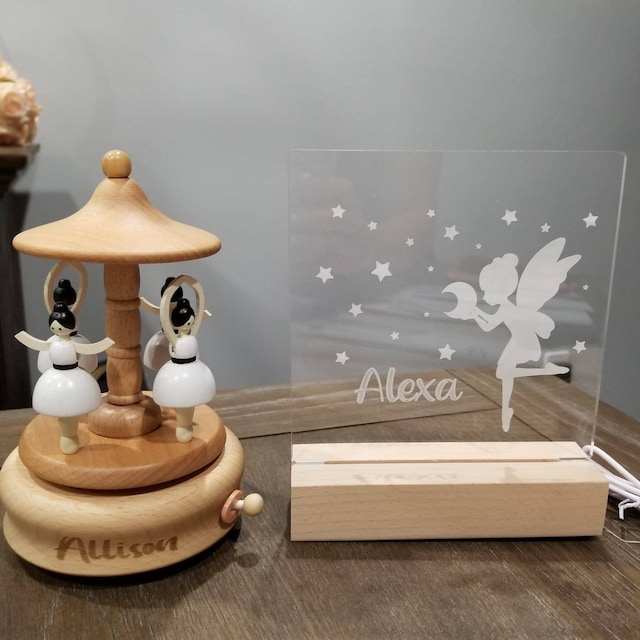 Personalized Wooden Heirloom Music Box 