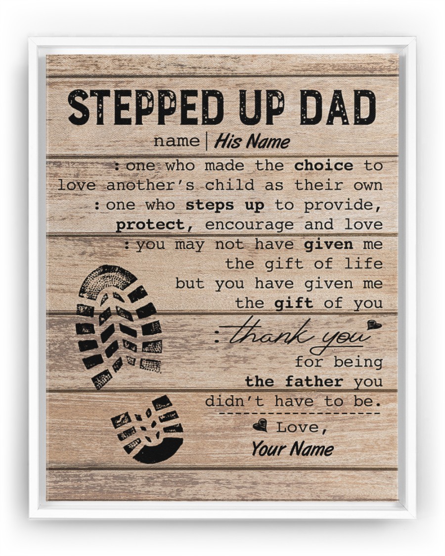 Stepped Up Dad Personalized