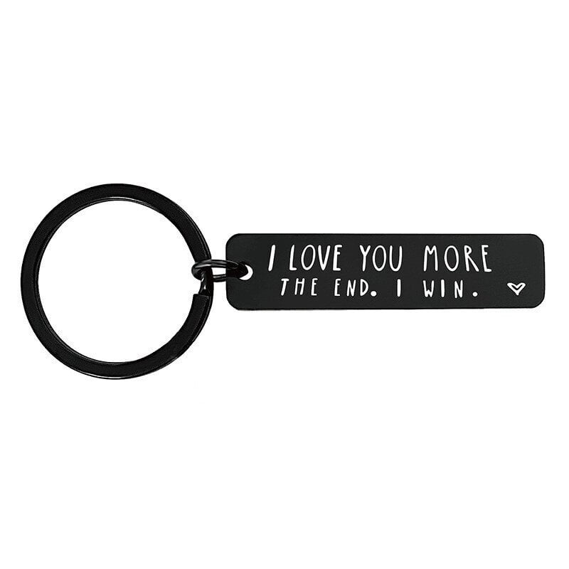 LAST DAY 49% OFF⇝💓 "I Love You More The End I Win"Funny Birthday Keychain