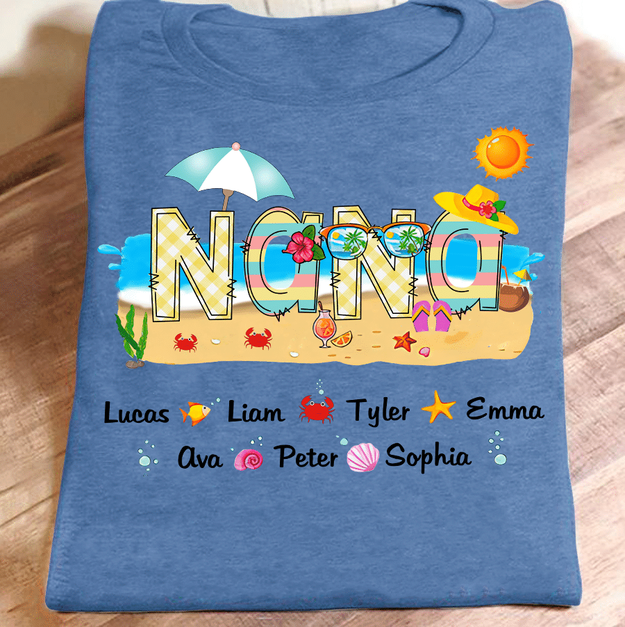 Nana Beach Summer Personalized T-Shirt