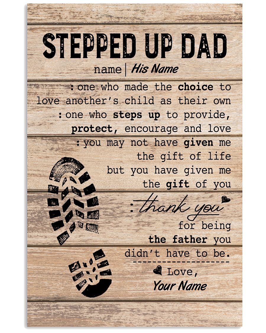 Stepped Up Dad Personalized