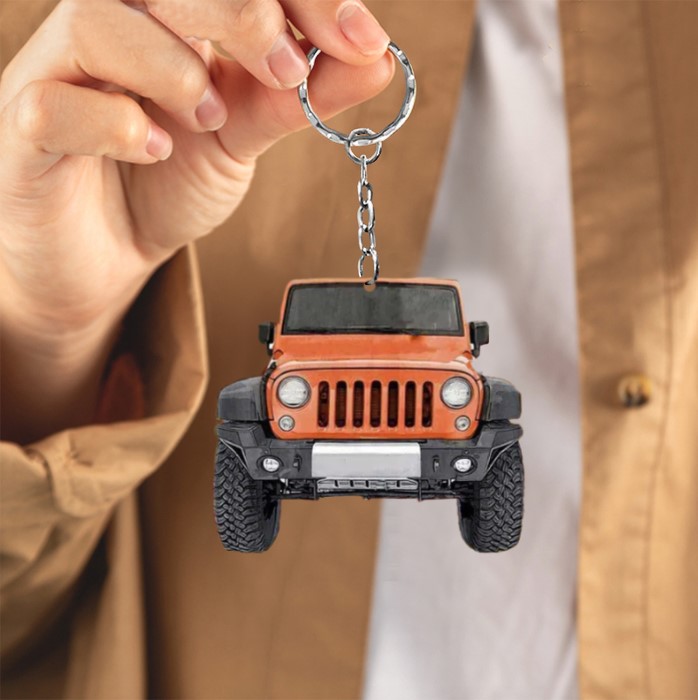 Jeep Personalized Acrylic Keychain