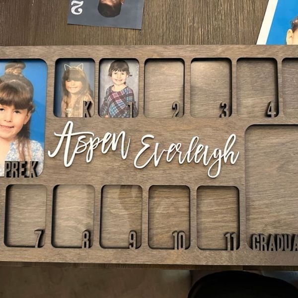 Pre K to Graduation School Picture Frame | Grade School Photo Frame