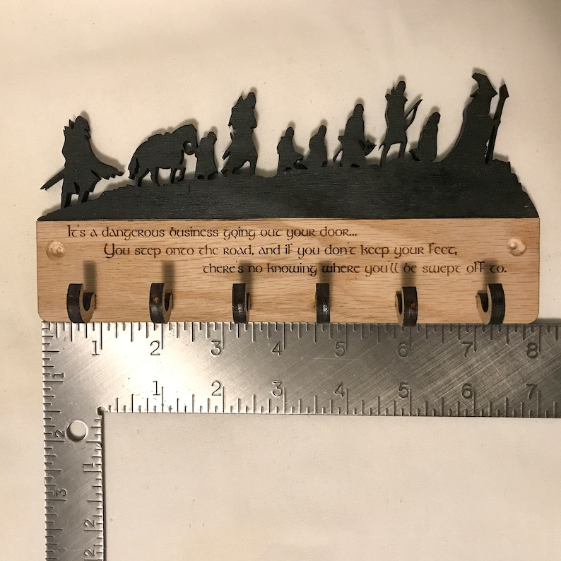 Key Holder for wall/key holder/key organizer/key hanger/LOTR/key hooks/Wall Key Holder/for him/her/Personalized/Book lover gift