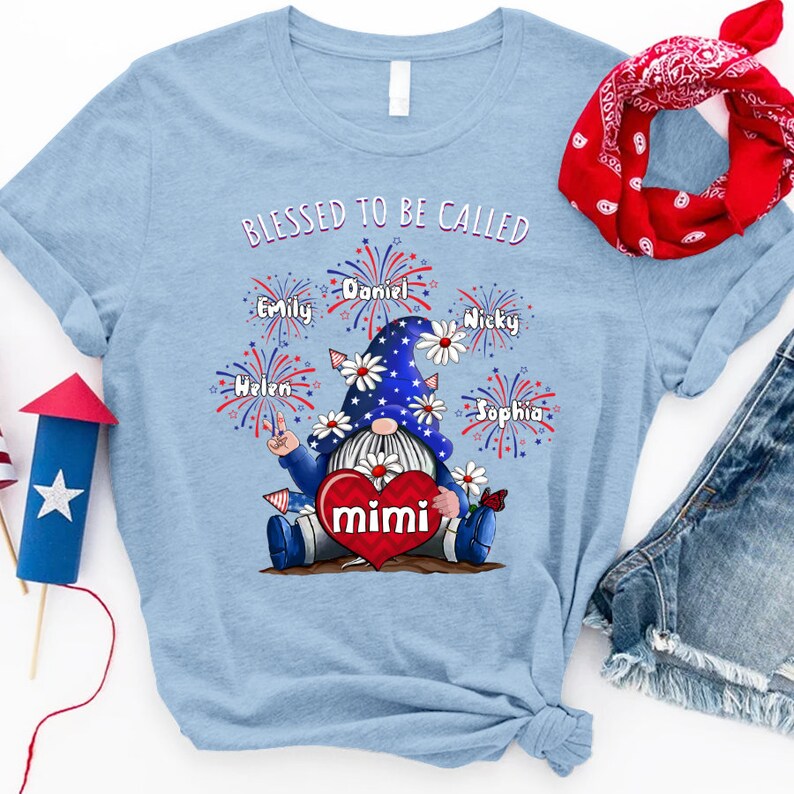 Personalized Gnomes Grandma Shirt,