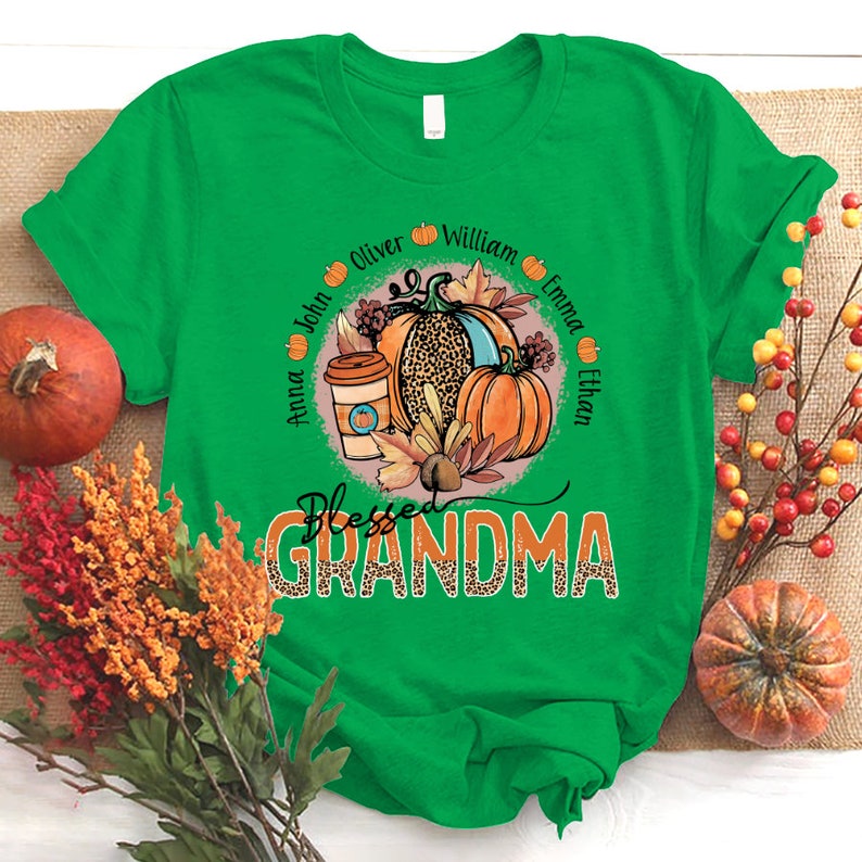 Personalized Blessed Grandma Shirt