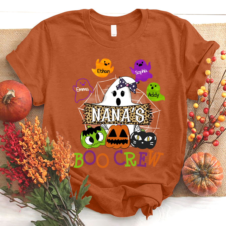 Personalized nana boo crew cute halloween T-Shirt
