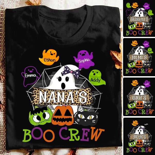 Personalized Nana Halloween Shirt, Custom Nickname Nana Mimi Tee for Autumn