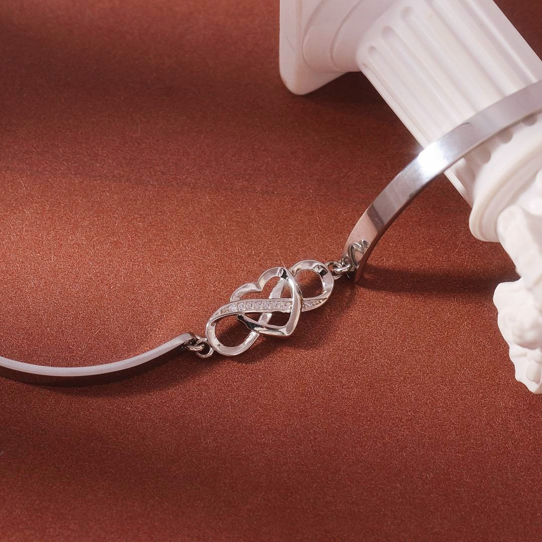 For Daughter - Always Keep Me In Your Heart  Infinity Bracelet