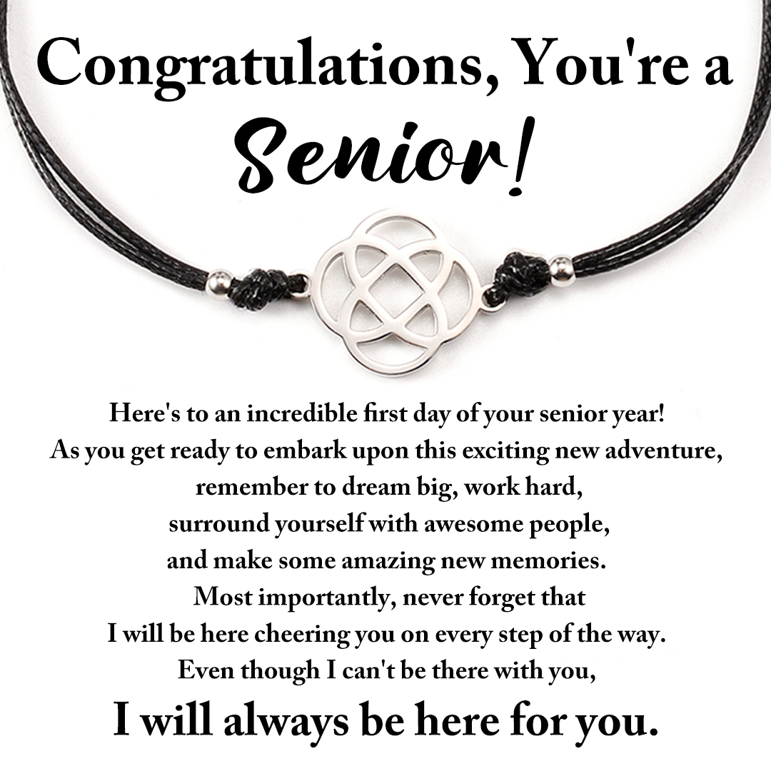 Congratulations, You're a  Senior! Briaided Bracelet