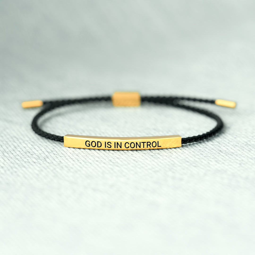 God Is In Control Tube Bracelet