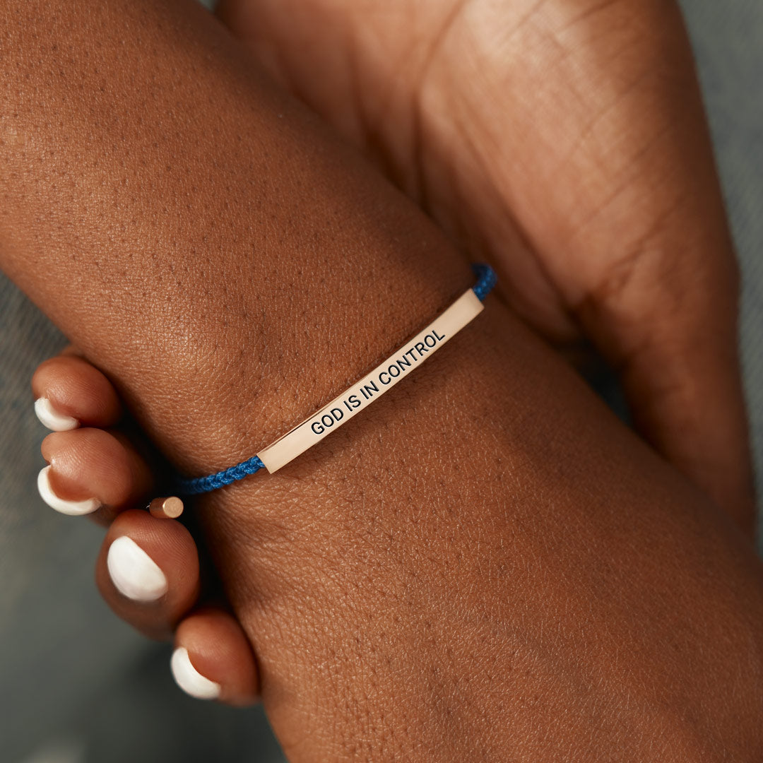 God Is In Control Tube Bracelet