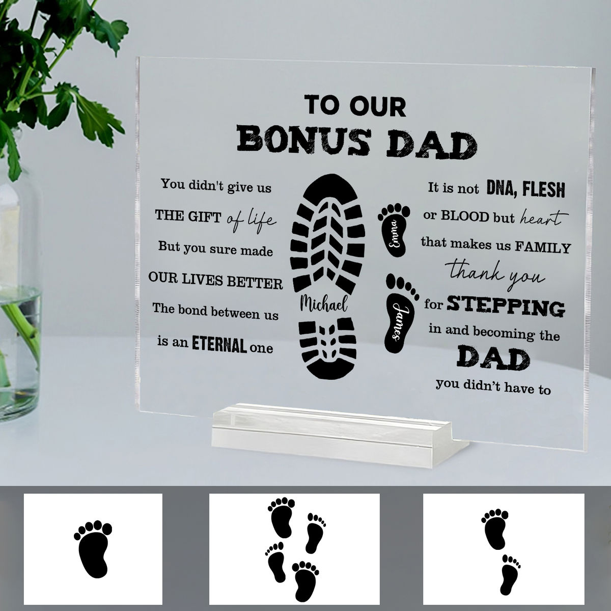 Gift for Dad, Birthday Gift, Christmas Gift - Step dad - To my bonus dad - Father's Day Gifts, Step Dad Gifts