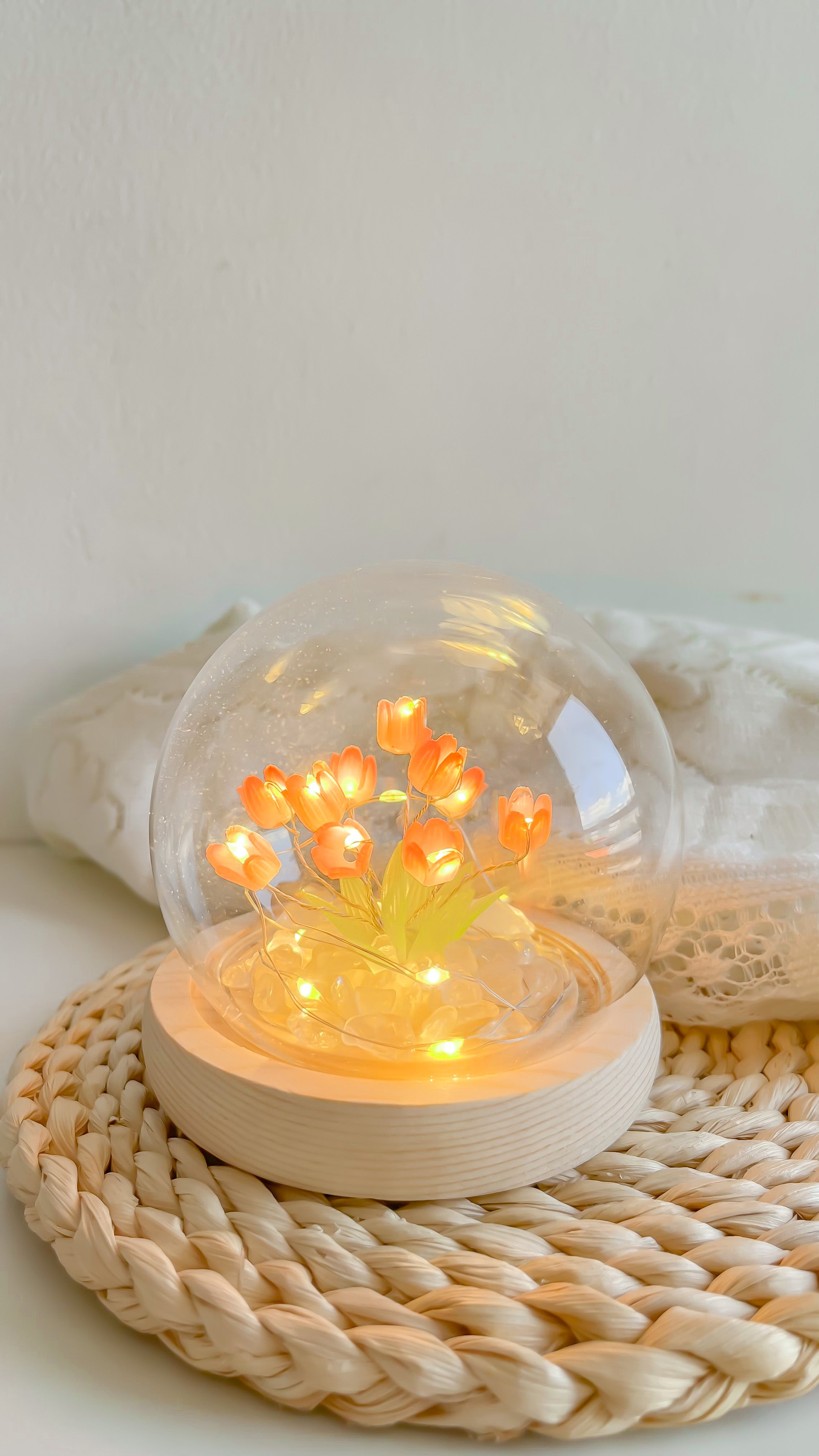DIY Glass Tulip Globe