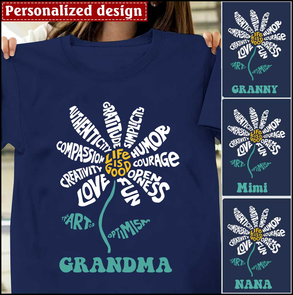 Personalized Grandma Ladies T-Shirt NLA15JUL22VA1