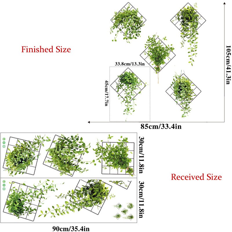 🔥Hot Sale 50% OFF-3D Green Plant Wall Sticker