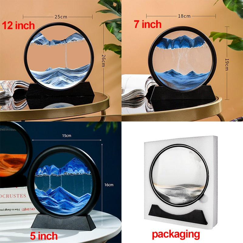 Enchanting Depths: 3D Moving Sand Art Picture